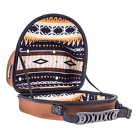 Thumbnail for Cap Carrier - Brown with Black/Brown & Tan Aztec Interior