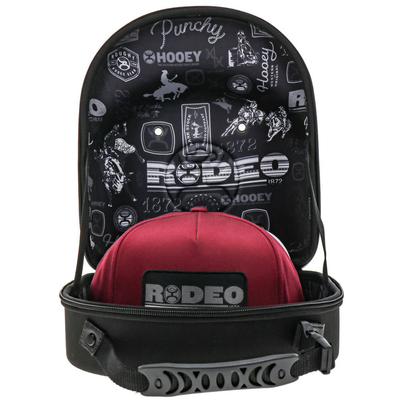 Large Cap Carrier - Black with Rodeo Pattern Interior