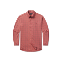 Thumbnail for Chatham Lines Performance Button Down - Washed Red/Tan