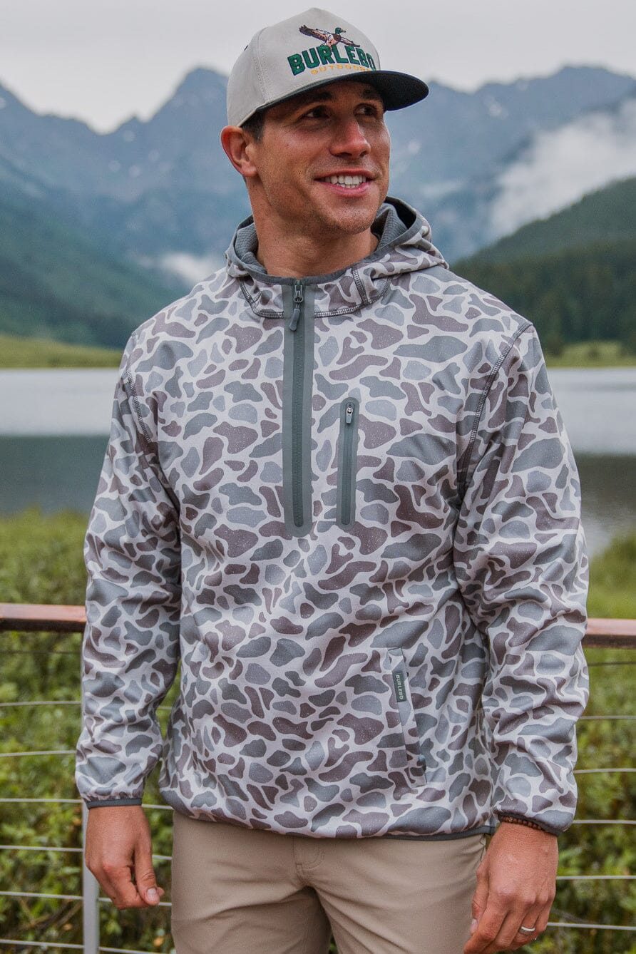 Duke Tech - Classic Deer Camo (Mid Layer) Quarter Zip