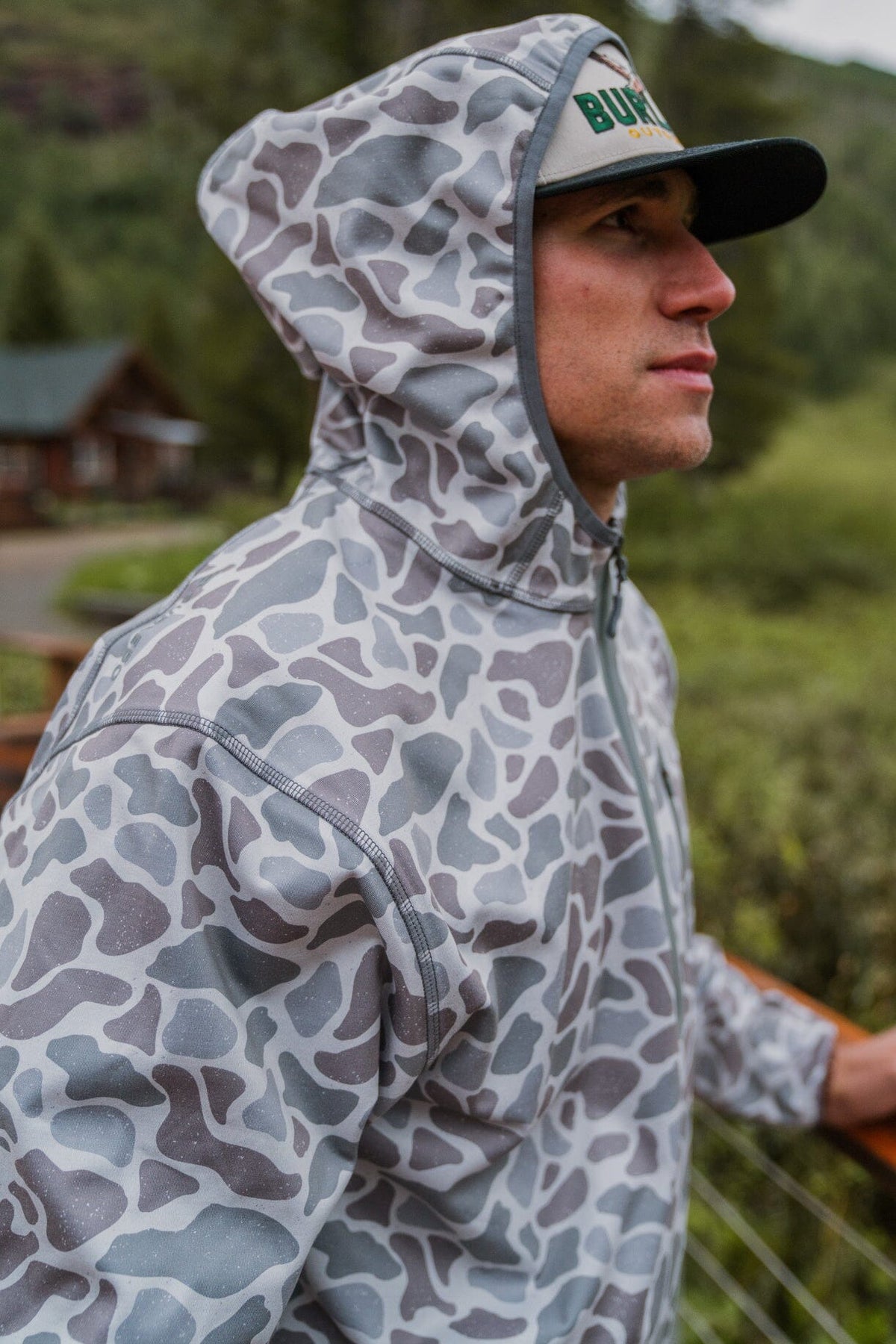 Duke Tech - Classic Deer Camo (Mid Layer) Quarter Zip