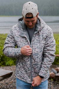 Thumbnail for Classic Deer Camo Puffer Jacket