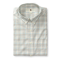 Thumbnail for Joyner Plaid Cotton Twill Sport Shirt - Midnight Olive