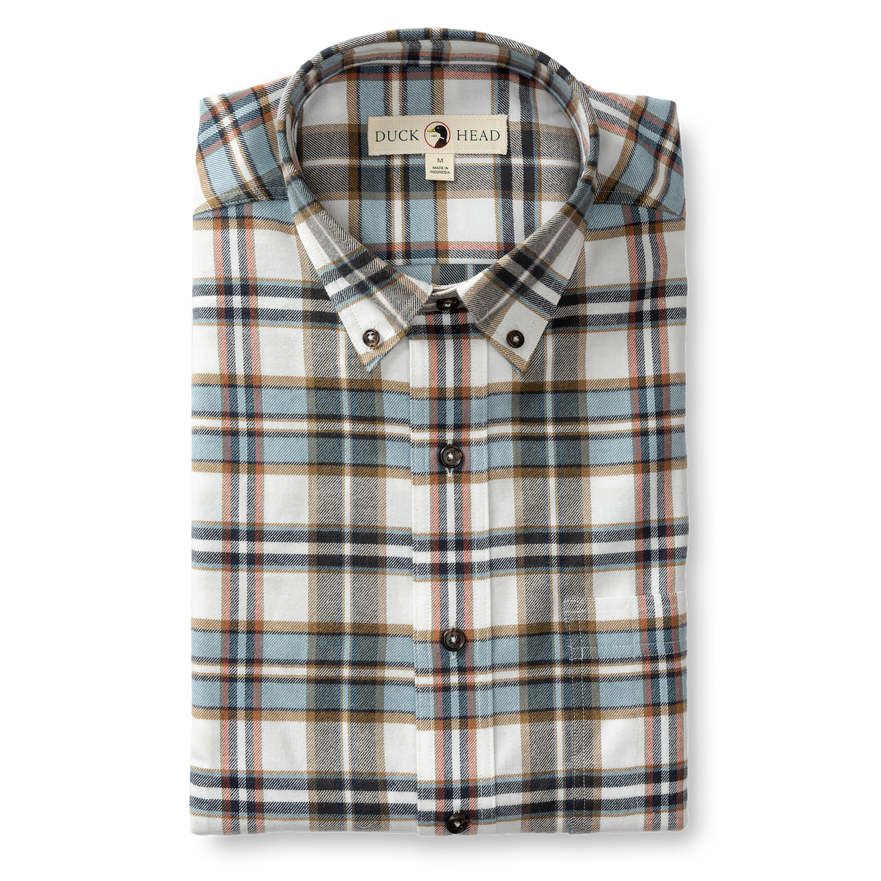 Russin Plaid Cotton Flannel Sport Shirt