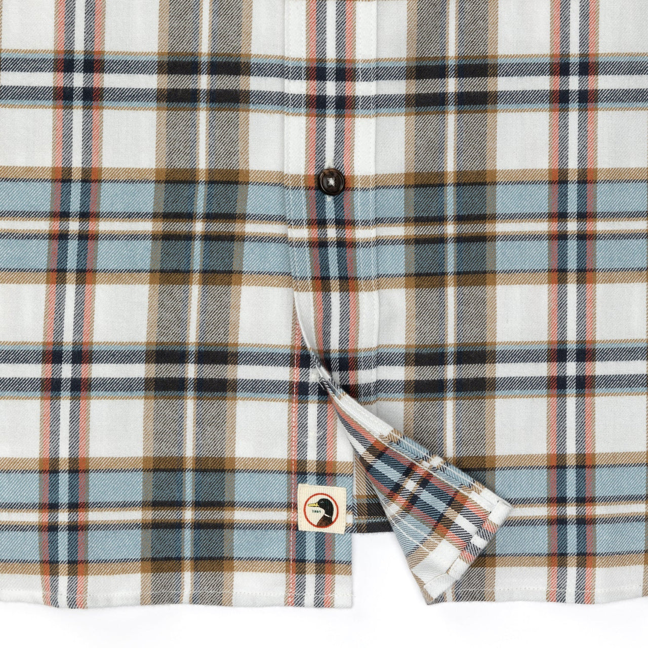 Russin Plaid Cotton Flannel Sport Shirt