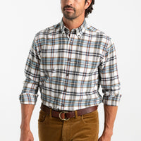 Thumbnail for Russin Plaid Cotton Flannel Sport Shirt