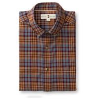 Thumbnail for Houser Plaid Saddle Brown Cotton Wool Sport Shirt