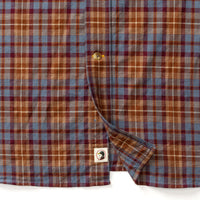 Thumbnail for Houser Plaid Saddle Brown Cotton Wool Sport Shirt