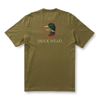 Thumbnail for Duck Head Logo Short Sleeve T-shirt - Moss Green