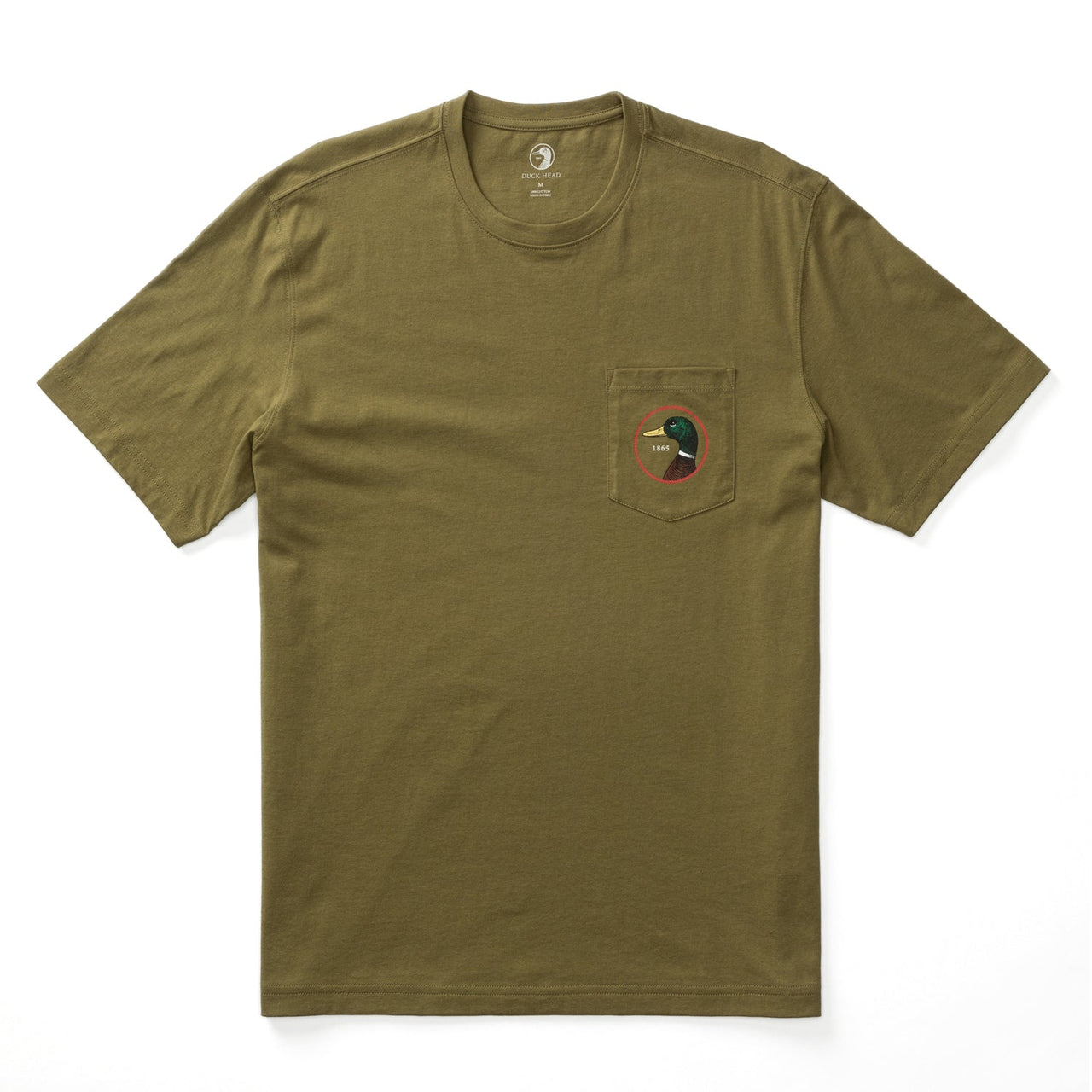 Duck Head Logo Short Sleeve T-shirt - Moss Green