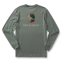 Thumbnail for Duck Head Logo Long Sleeve T-shirt - Sedona Sage