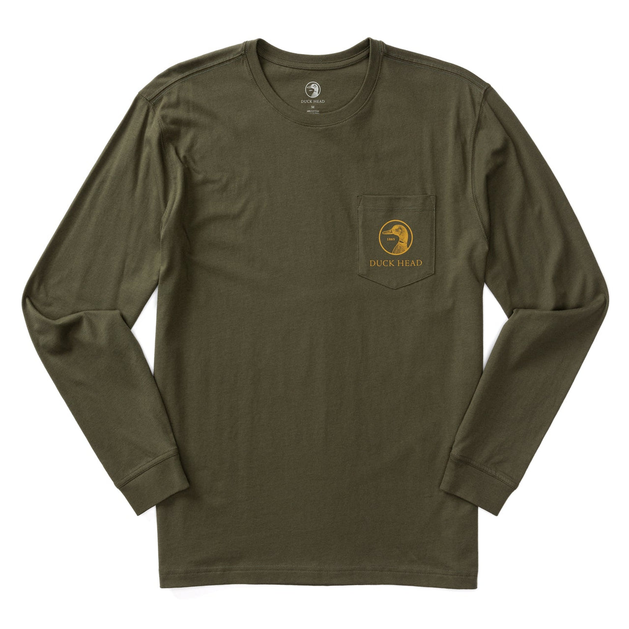 Flying Mallard LS Tee - Dark Forest Green