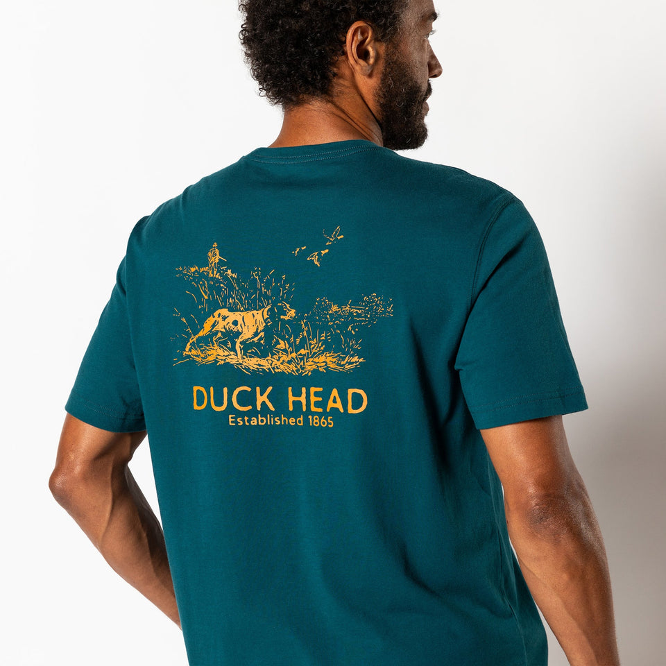 Duck Head Field Tested Short Sleeve T-Shirt - Emerald Green – Home