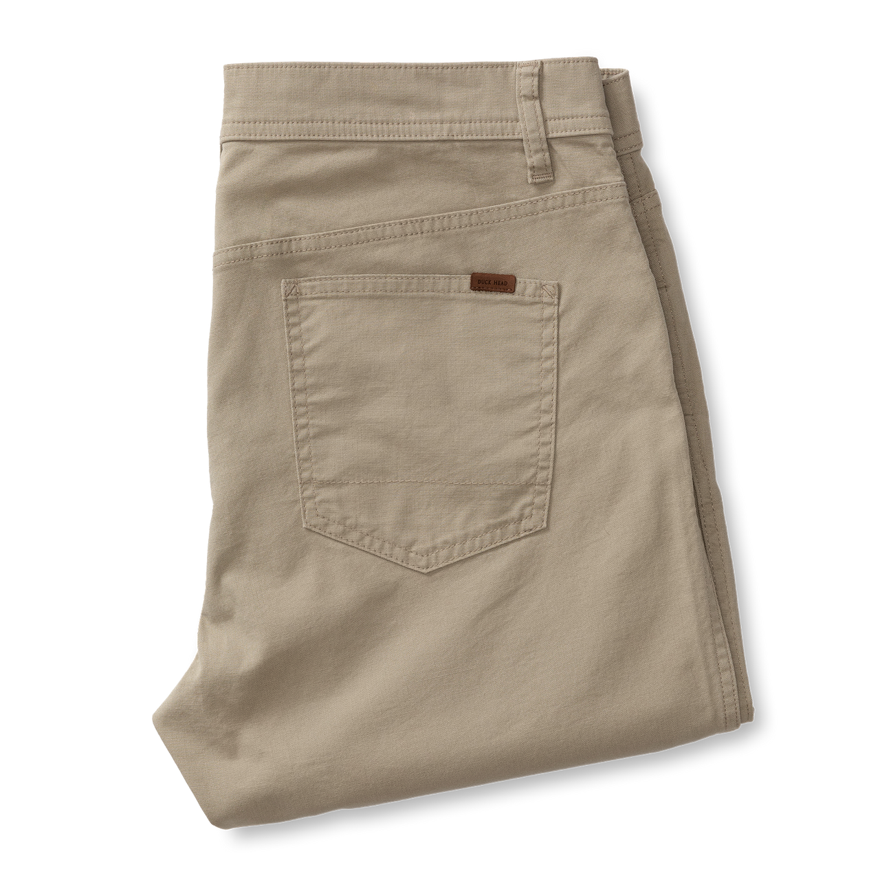 Pinpoint Canvas Five-Pocket Pants - Khaki