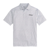 Thumbnail for Onward Reserve Dawgs Vintage Script Tailgate Games Printed Performance Polo - Red