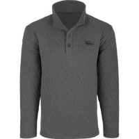 Thumbnail for Delta Quilted Sweatshirt - Heathered Castlerock Grey