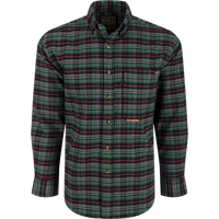 Thumbnail for Autumn Brushed Twill Trad Plaid LS Shirt - Dark Shadow Grey