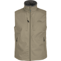 Thumbnail for Windproof Soft Shell Vest - Timber Wolf Khaki