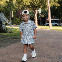 Thumbnail for Youth Performance Western Shirt - Classic Deer Camo