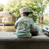 Thumbnail for Youth Field Companion SS Tee - Heather Sage