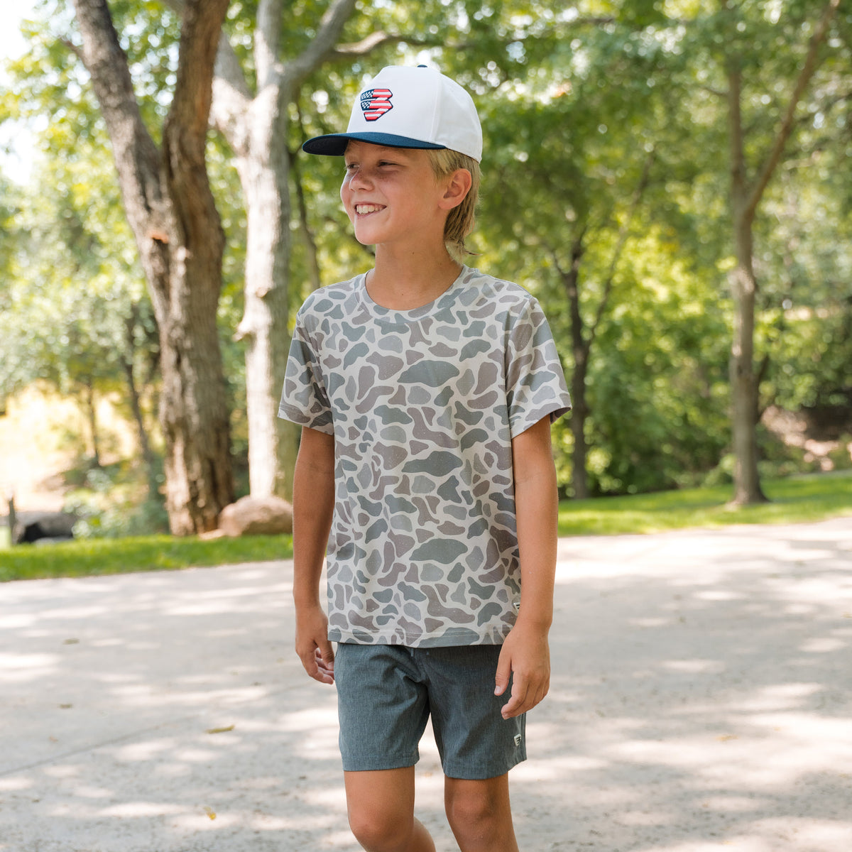 Youth - Go To Tee - Classic Deer Camo