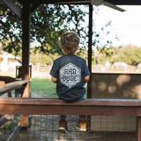 Thumbnail for Youth Rad Dude Deer Camo SS Tee - Heather Black