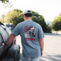 Thumbnail for Moonlit Cowboy SS Tee - Heather Blue Jean