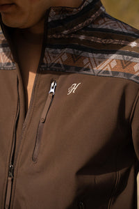 Thumbnail for Hooey Softshell Brown/Aztec Jacket