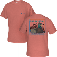 Thumbnail for Youth - Mallard Bow Tie SS Tee - Coral