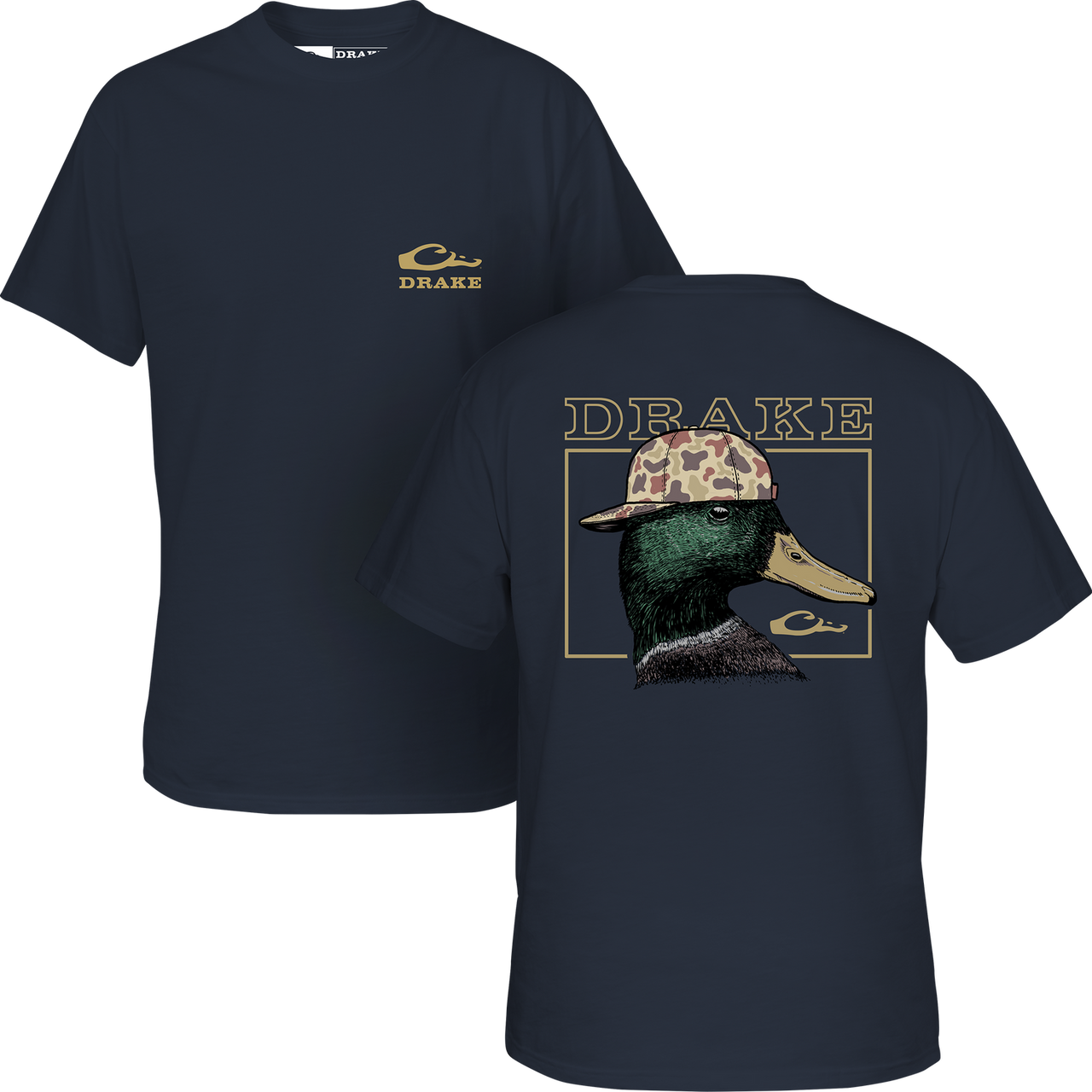 Youth - Back Cap Mallard SS Tee - Navy