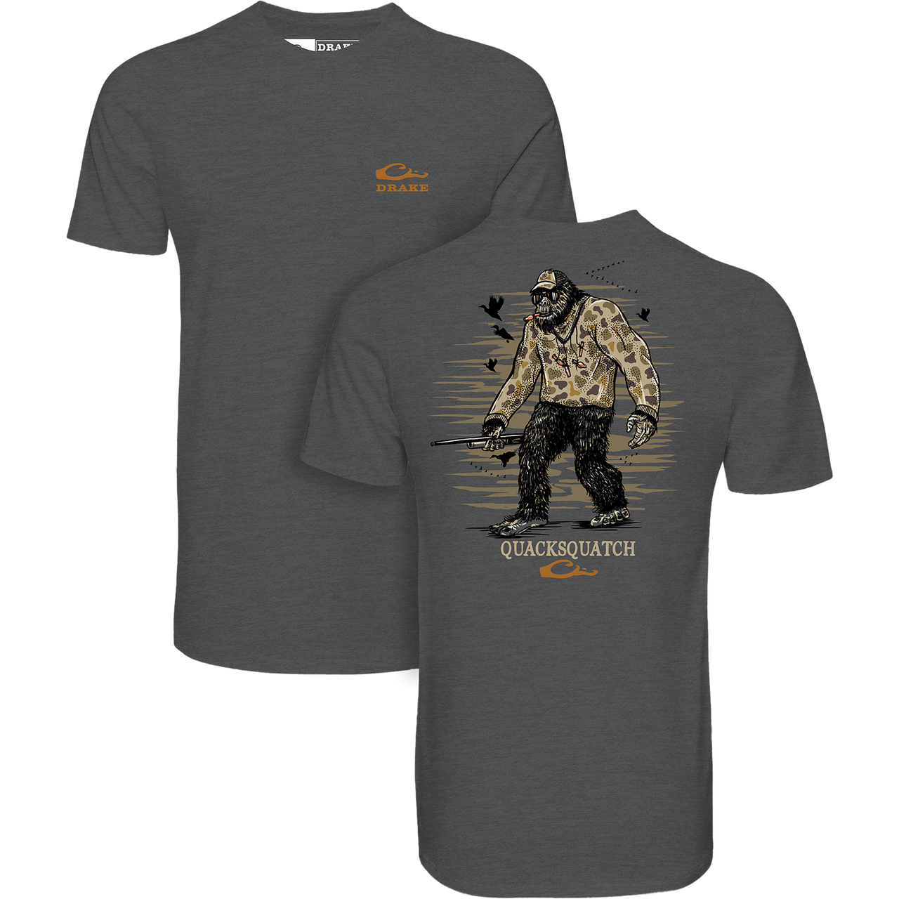 Youth Quacksquatch Short Sleeve T-Shirt - Graphite Heather