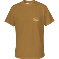 Thumbnail for Youth Back Cap Lab Short Sleeve T-Shirt - Honey Mustard