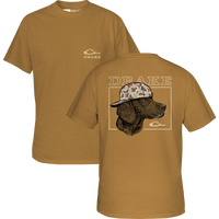 Thumbnail for Youth Back Cap Lab Short Sleeve T-Shirt - Honey Mustard