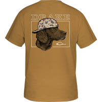 Thumbnail for Youth Back Cap Lab Short Sleeve T-Shirt - Honey Mustard