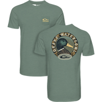 Thumbnail for Drake Mallard Circle SS Tee - Dark Ivy