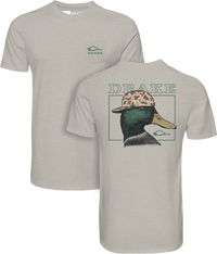 Thumbnail for Drake Back Cap Mallard SS Tee - Cobblestone