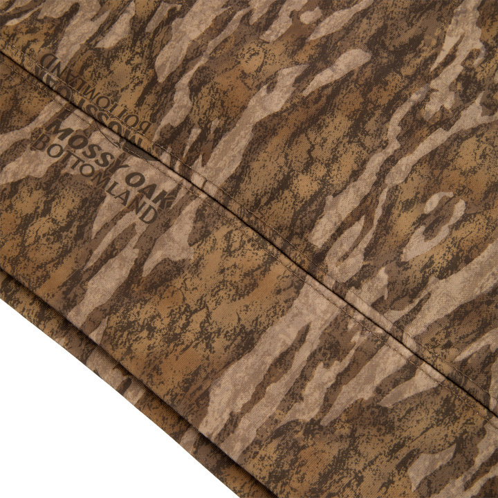 Drake MST Performance Logo Fleece-Lined Camo Hoodie - Bottomland