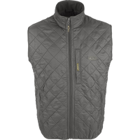 Thumbnail for Delta Quilted Fleece Lined Vest - Charcoal