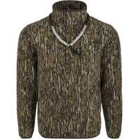 Thumbnail for MST Camo Camp Fleece 1/4 Placket Pullover - Bottomland