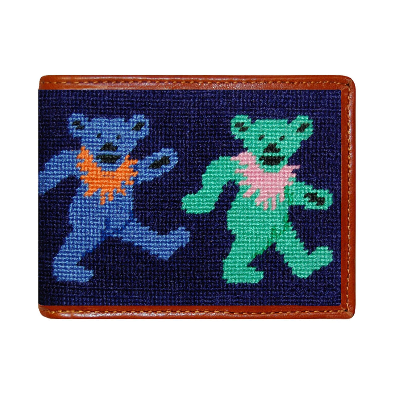 Dancing Bears Bi-Fold Wallet - Dark Navy