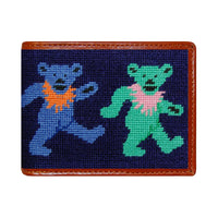 Thumbnail for Dancing Bears Bi-Fold Wallet - Dark Navy