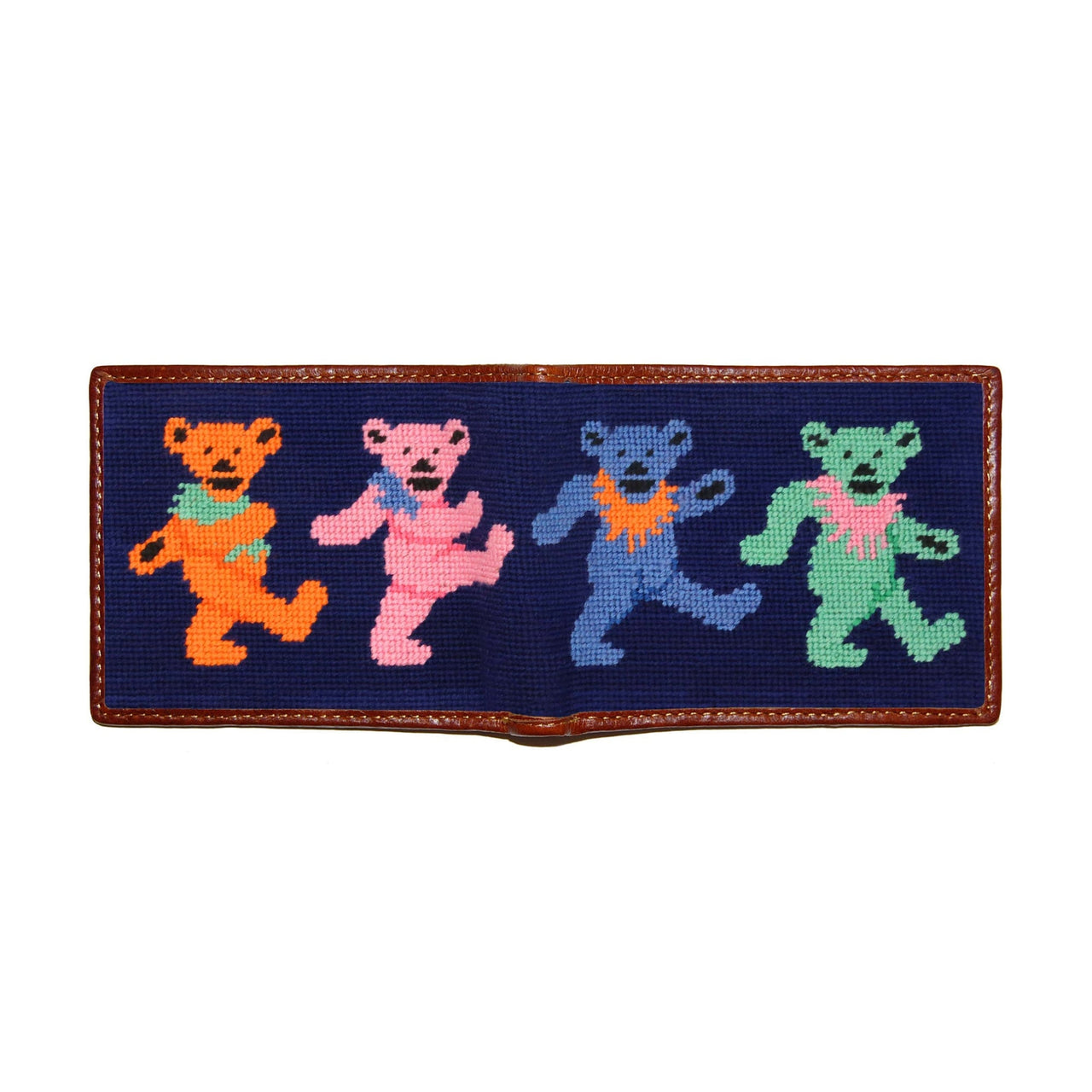 Dancing Bears Bi-Fold Wallet - Dark Navy