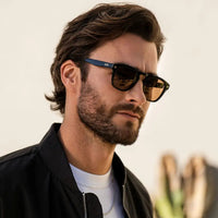 Thumbnail for Dash Polarized Sunglasses - Black / Brown Lens
