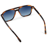 Thumbnail for Dean Polarized Sunglasses - Whiskey Brown Tortoise / Blue Gradient Lens