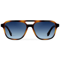 Thumbnail for Dean Polarized Sunglasses - Whiskey Brown Tortoise / Blue Gradient Lens