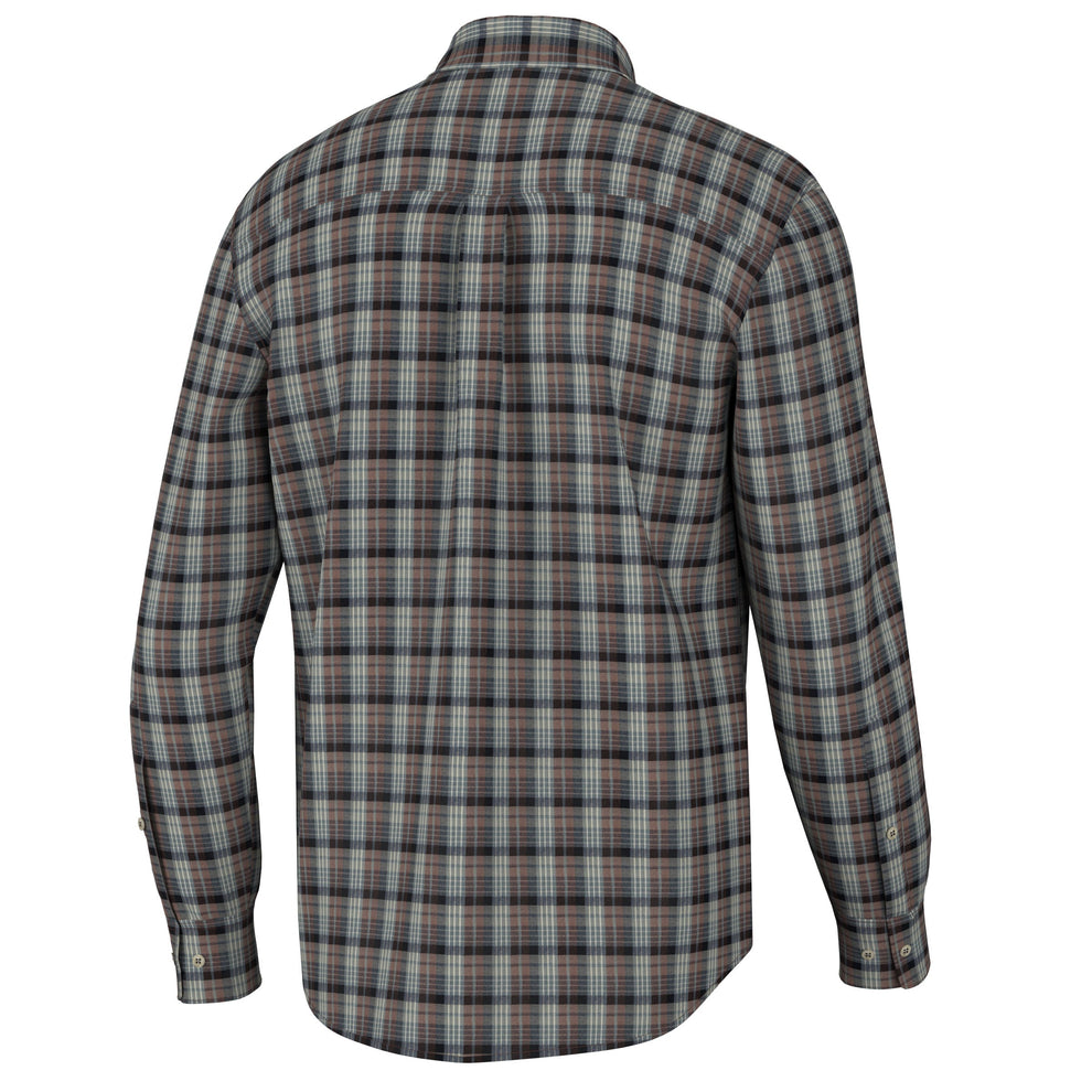 Grange LS Button Down - Charcoal/Navy/Wine