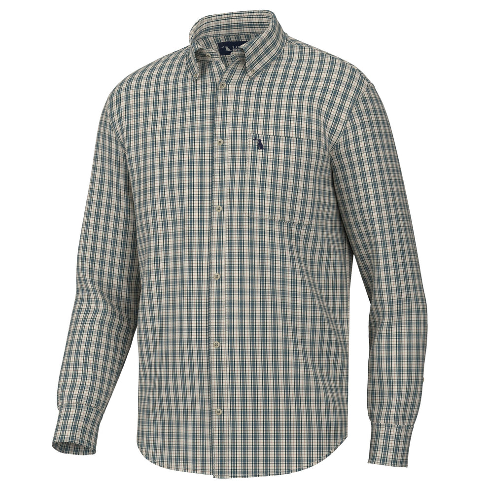 Faulk Dress Shirt - Ocean/Beige/Rust