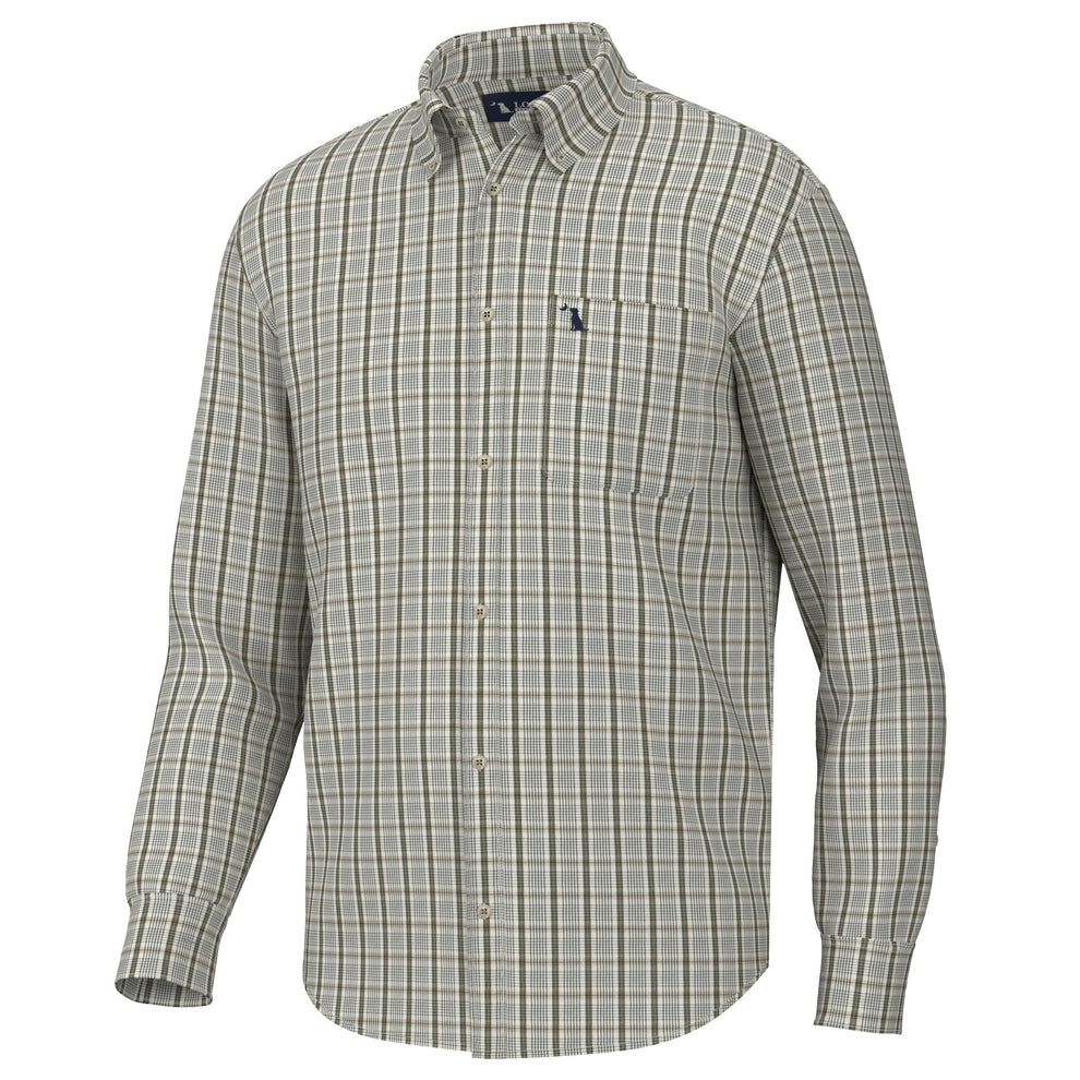 Stamps Dress Shirt - Light Beige/Olive/Green 3XL Stamps Dress Shirt - Light Beige/Olive/Green 3XL