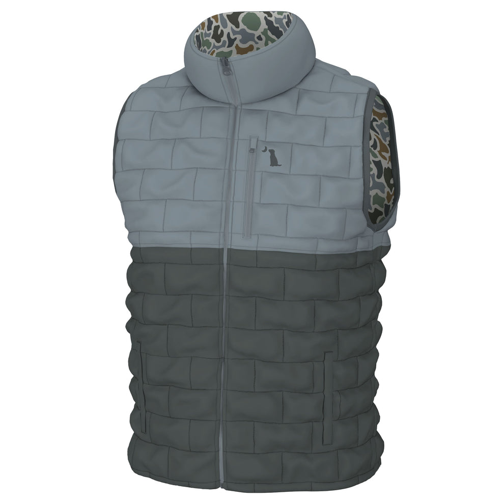 Duck Down Reversible Vest - Localflage Bluff