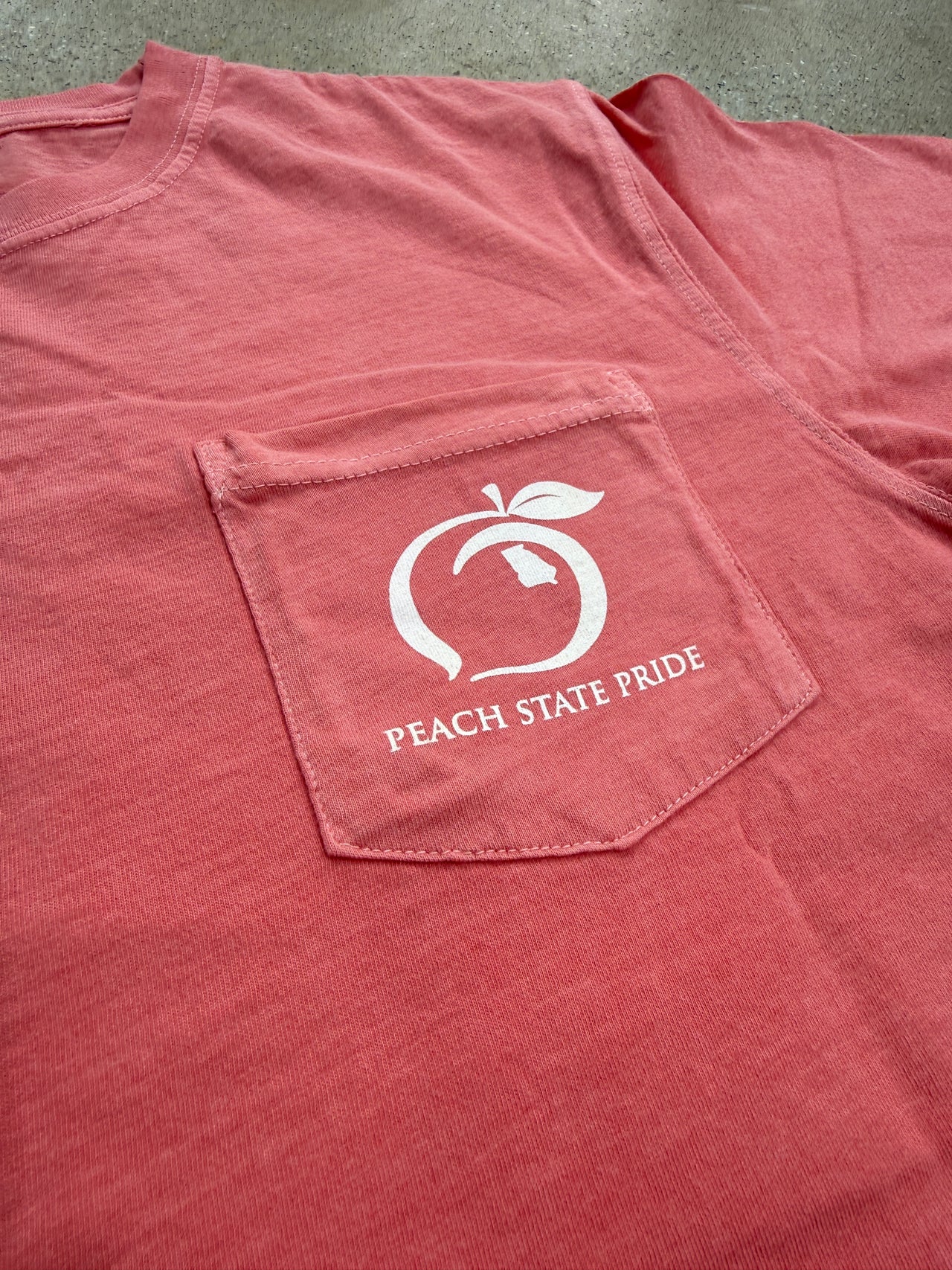 North Campus SS Pocket Tee - Weathered Nantucket Red